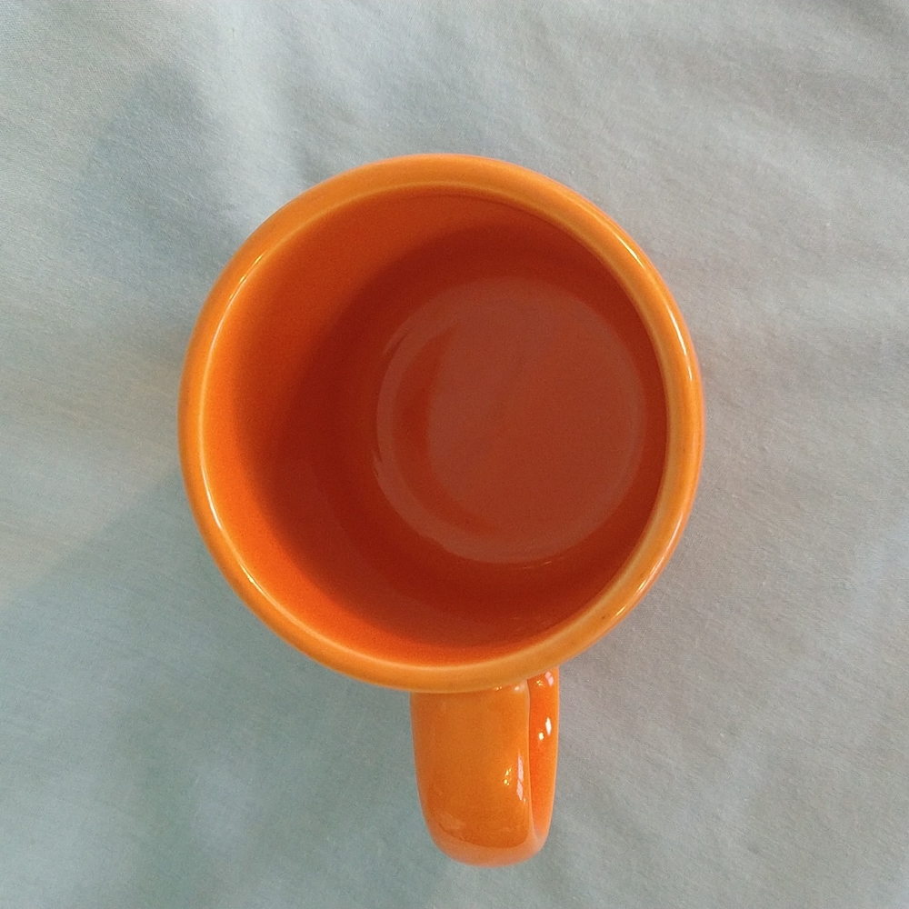 Homer Laughlin Vintage orange coffee mug - Picture 8 of 8